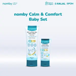 nomby Calm & Comfort Baby Set | Face & Body Lotion + Calming Cream | Paket Bundle Lotion + Calming Cream
