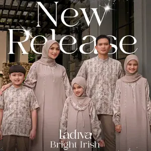 Ethica - Sarimbit Ladiva Series 2026 Bright Irish gamis keluarga koko muslim dress ibu baju couple keluarga