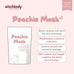 Peachie Mask by aitchlady | Ex-Bscrub | Mencerahkan Pintit Gelap | Masker dan Lulur Tubuh