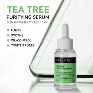 LANLATER Serum Penyuci Teh Lanlater untuk Kulit Sensitif dan Berminyak Purify Soothe Oil-Control Tighten Pores 30mL