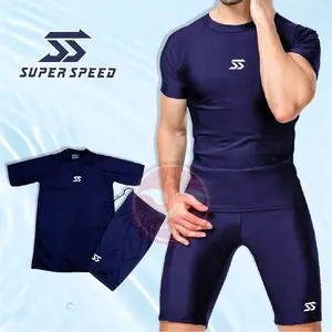 Setelan renang pria sporty csswim swimming mens sport wear baju renang celana navy diving