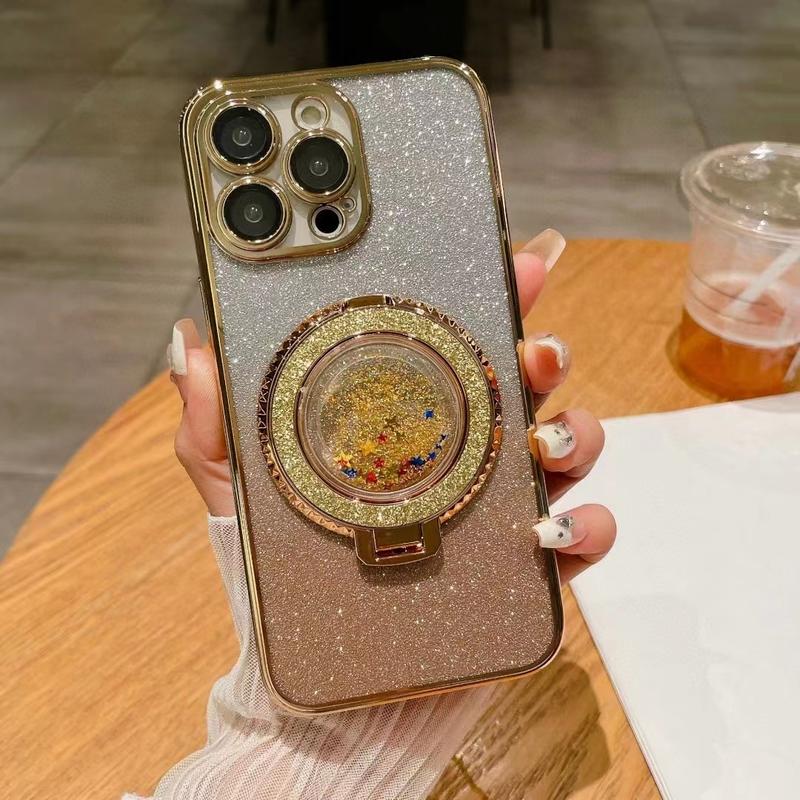 Ốp lưng điện thoại cho iphone 11 12promax 13 14 promax 11pro 12pro 14plus 15 promax với giá đỡ điện thoại cát lún Ốp Điện Thoại ins phong cách nóng bỏng ốp lưng điện thoại silicon mềm cho iphone