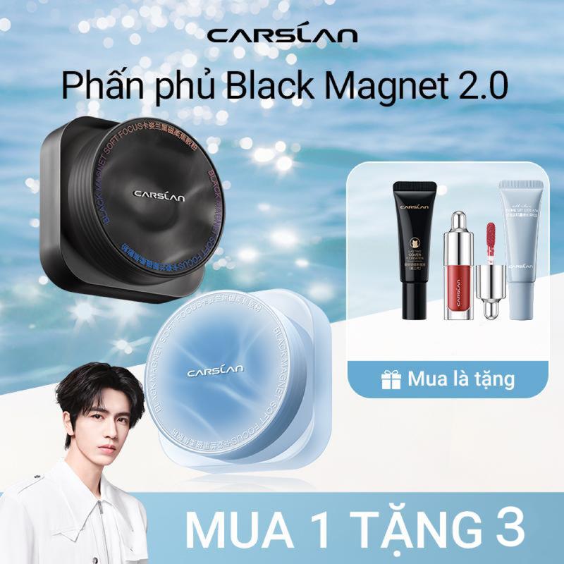   TunPham97  Phấn phủ Black Magnet Carslan bám nền 2.0 kiềm dầu định hướng nâng cấp công nghệ lành tính cho da 8g+ Free gifts  son tint dưỡng ẩm*1g*1+Kem nâng tông mini 5g*1+Kem nền Carslan mini 5g*1 