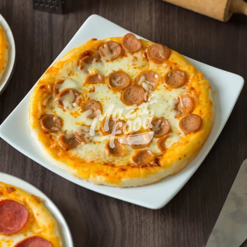Pizza Frozen Maza Food Praktis No Oven Ukuran 18CM Bisa Pake Teflon Bisa COD 3