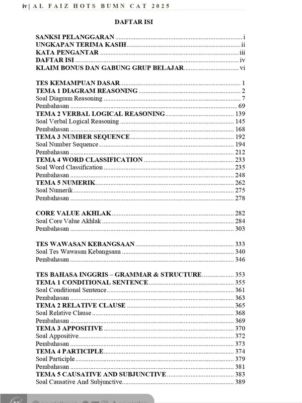 Buku AL FAIZ BUMN CAT 2025 3