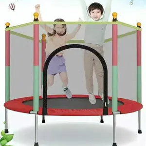 Trampolin trampoline anak dengan jaring mainan anak perempuan laki 55"