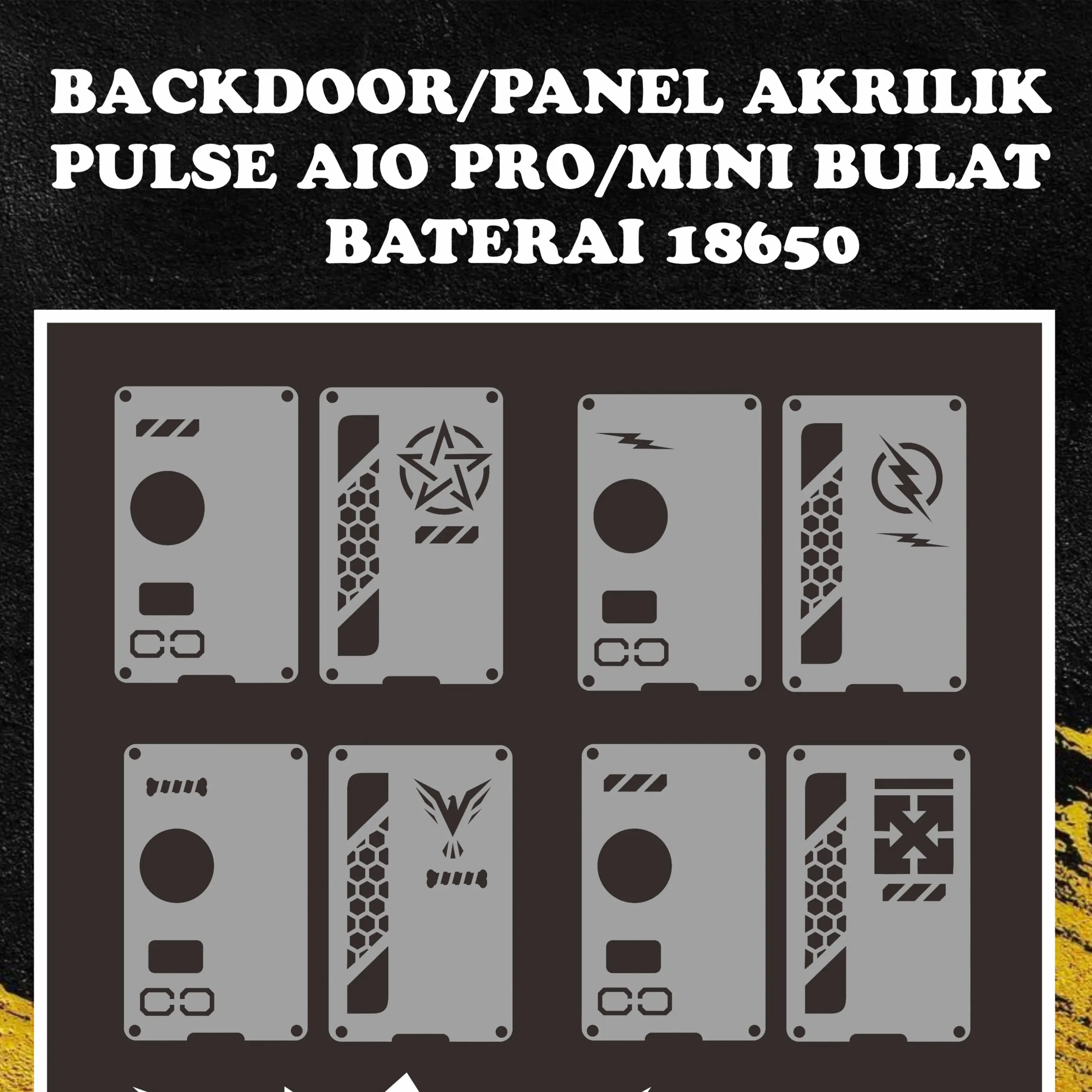 Panel Pulse Aio Pro/Backdoor Pulse Aio Mini Akrilik Clear-Piryanza Store