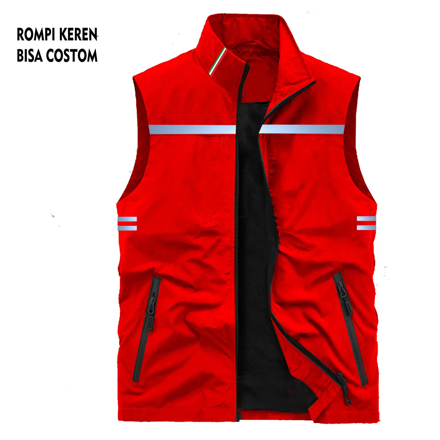 Rompi Scotlight Terbaik Tersedia 6 Warna -Rompi safety Lapangan Motif Polos - Rompi Pria Bisa Request Nama dan COD