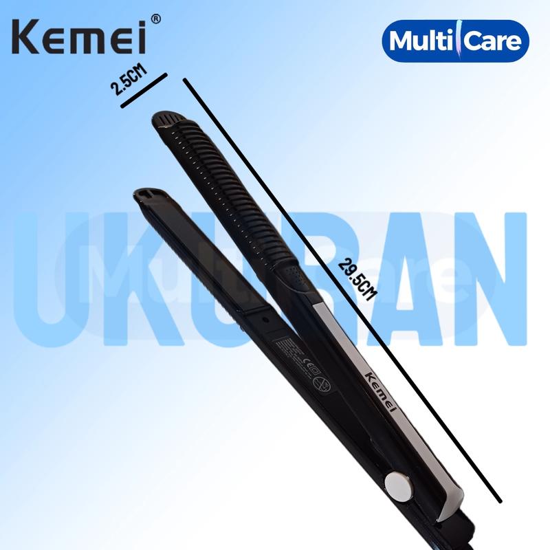 Catokan Rambut Kemei 2139 Catokan Rambut 2in1 Ceramic berkualitas Meluruskan Hitam Straightener 3
