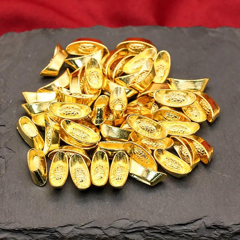 10pcs thỏi vàng Bao nhân dân tệ Trung Quốc bức tượng vàng của cải thỏi vàng…