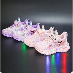 Juragan Junior [COD] Sepatu KUROMI YETI SEPATU LED Anak Perempuan Import 21-30 Usia 1-5Tahun