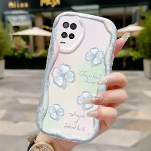 Casing Hp Untuk OPPO A54 4G Case Kasing HP Semanggi berdaun empat Casing Kesing pelindung Silikon Cesing lunak baru Softcase