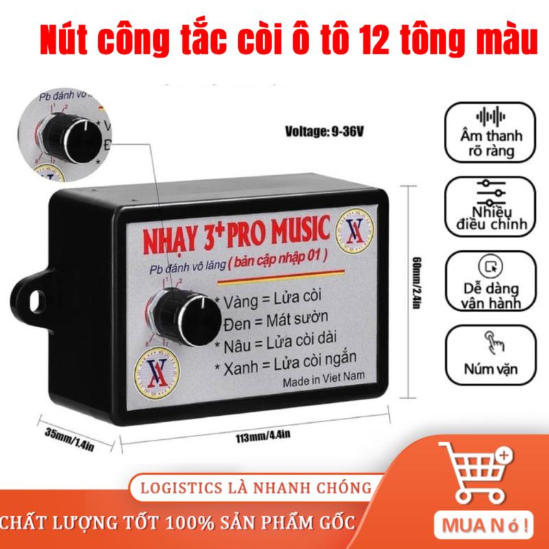 Nhạy còi 3+ pro âm nhạc còi điện còi hơi auto 12v 24v Phụ Kiện,Còi xe chất lượng cao Được làm bằng vật liệu ABS chất lượng cao để đảm bảo độ bền và an toàn. Có 8 âm 12 âm và 3 âm để lựa chọn còi điện có đĩa ốc sên còi xe máy