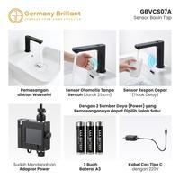 Gambar Germany Brilliant Kran Basin / Keran Wastafel Sensor Otomatis Kuningan GBVCS07A - Matte Black dari Germany Brilliant Sanitaryware Kab. Bekasi 4 Tokopedia