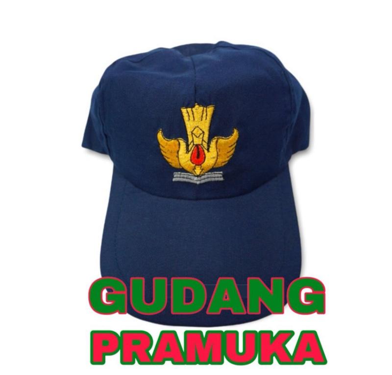Topi sekolah smp biru biru