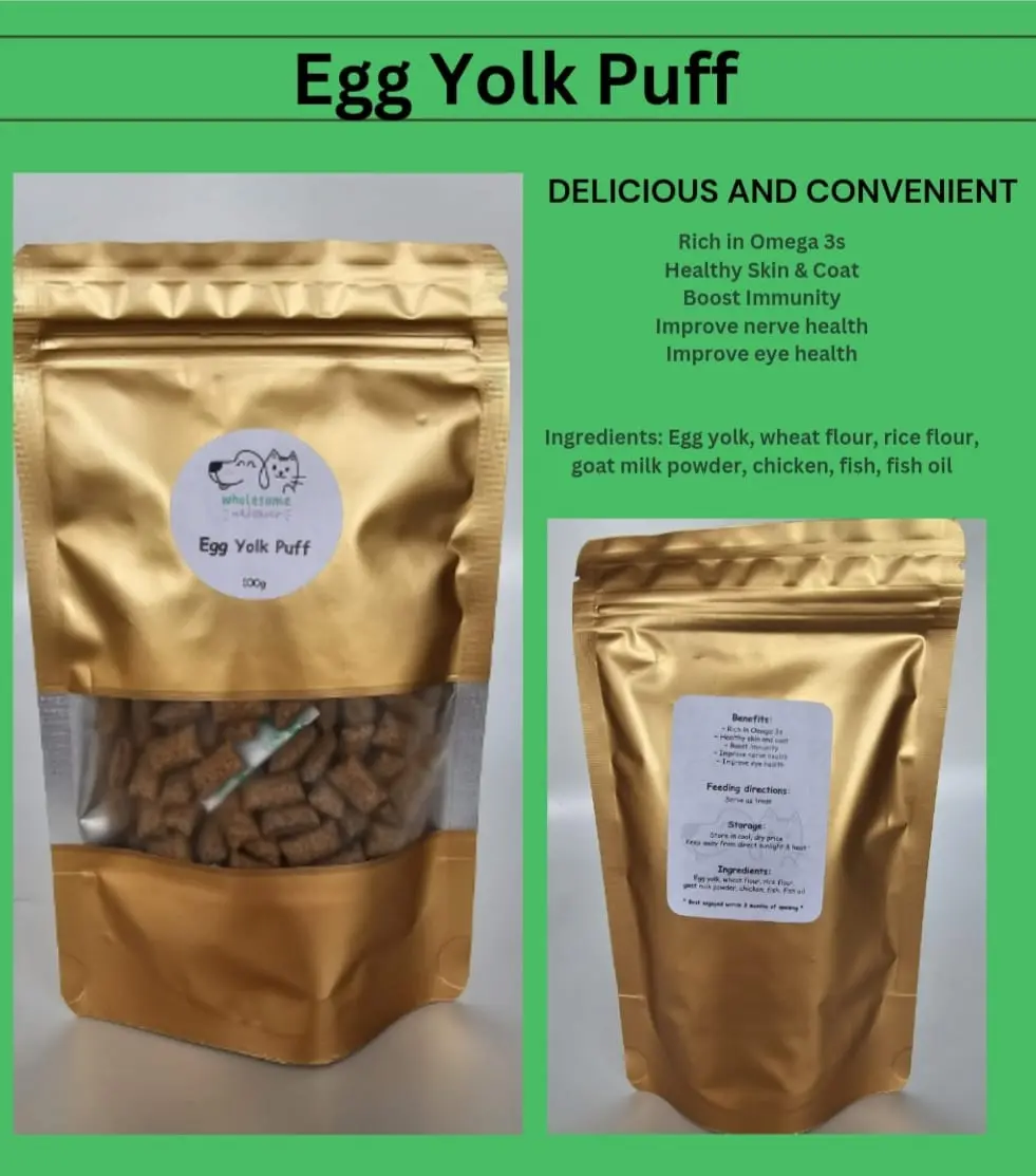 Egg Yolk Puff for Pets | Cat Treats | Dog Treats