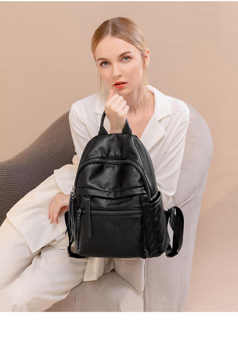 Product Introduction of Tas Ransel Bandoeng ID Kekinian Kulit Premium Fashion 2025 - Wanita sekolah Dewasa Backpack 11