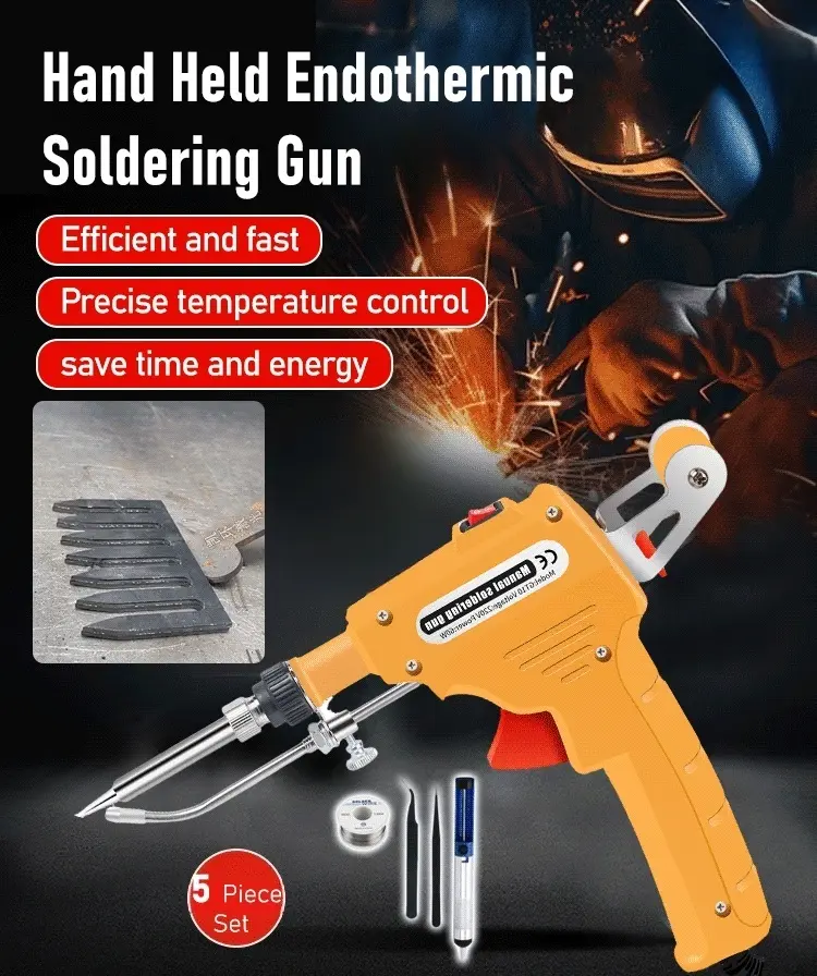 Handheld internal heating soldering gun 5-piece set