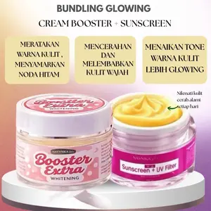PAKET GLOWING EXTRA WHITENING 10GR + SUNSCREEN UV FILTER 10 GR
