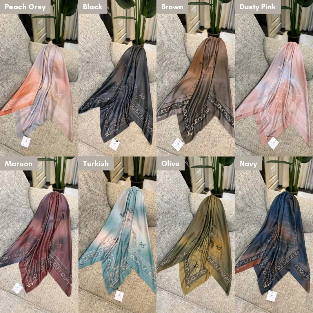 Jilbab rainbow series journey scarves