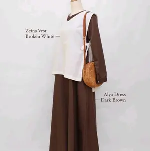 Outer Gamis Zeina Vest By Elmina Hijab