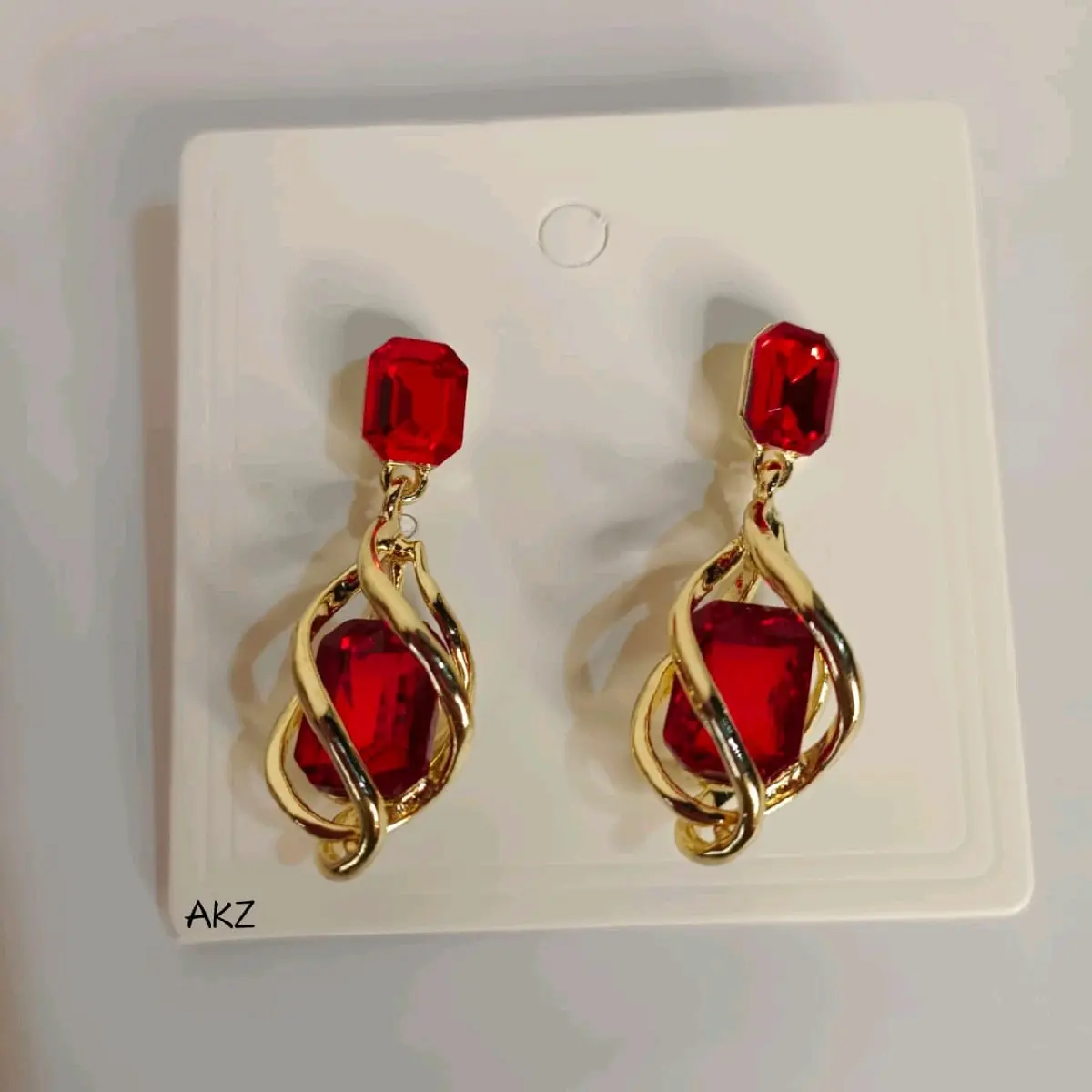Ak Zior - Cassia - Anting Wanita Fashion Simple Korea Pesta Vintage Glamor Mewah Dewasa Anti Karat