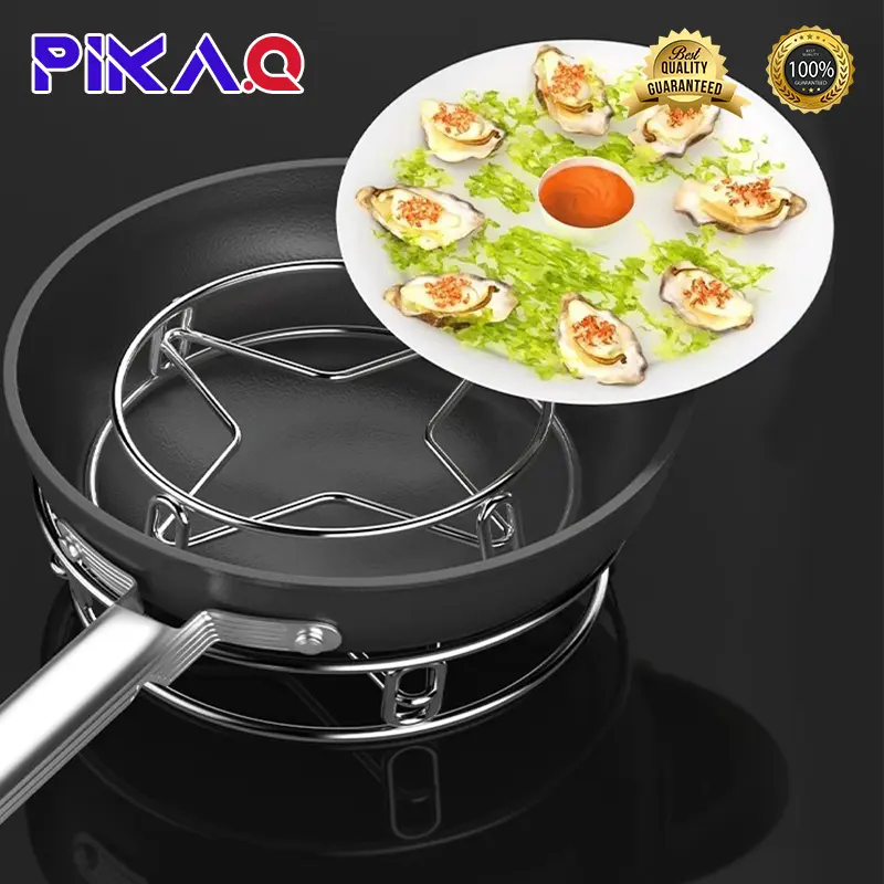 Giá Để Nồi, Chất Liệu Thép Không Gỉ, Kệ Đựng Đồ Nhà Bếp, Có Giá Đỡ Nắp, Chịu Nhiệt, Chống Bỏng, Giá Chân Đế Dụng Cụ Nấu Ăn, Dụng Cụ Sắp Xếp Giá Hấp.