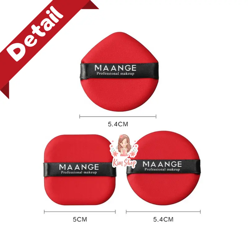 KIM SHOP - MAANGE Puff Makeup Air Cushion / Spon Bedak Foundation Make Up Beauty Sponge 2