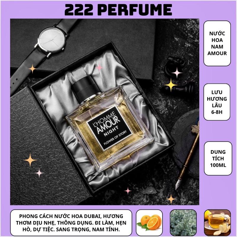 Nước Hoa Nam Cao Cấp L'HOMME AMOUR NIGHT 100ML Phong Độ Đẳng Cấp Thơm Mát Cuốn Hút Kèm Hộp Sang Trọng Lưu Hương Lâu Cosmetic Perfume Xịt Thơm