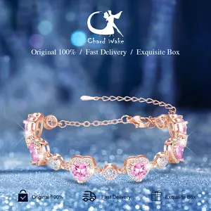 【003Harga telah dibanting, segera di CO】Chard Wake Gelang Wanita Berlian Perhiasan Original Elegan Korea Style Anti Pudar Gelang Cewek  CWB017