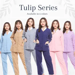 [SANDRINA] Baju seragam suster, Baju Baby sitter, Baju nanny ( Lengan panjang )