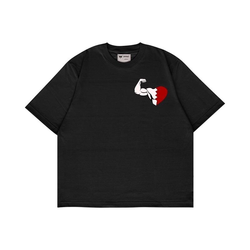 Baju Kaos HEARTGYM Tshirt Pria Distro Combed 24s ~ FREE STICKER 1