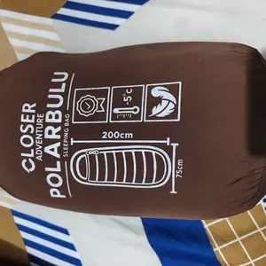 Sleeping Bag Polar Bulu Domba Hangat - Kantung Tidur Nyaman Hangat Maksimal untuk Camping Hiking Travel