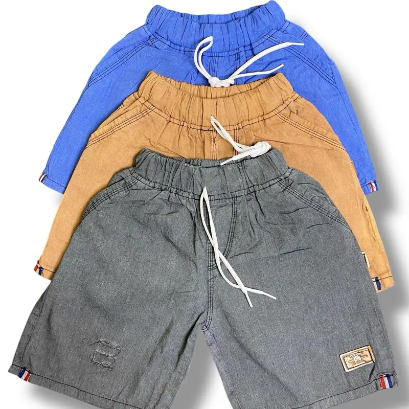 DellaKids Celana Pendek Anak-Anak Usia 1-8 Tahun Model Sobek Bahan Katun Adem Dipakai Anak