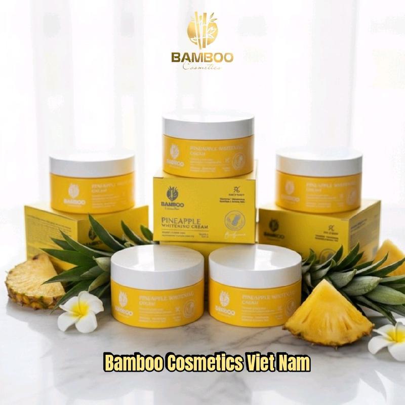  Giá sỉ: 5 hộp kem body dứa Bamboo Làm Đẹp Da Dưỡng Body duong trang 