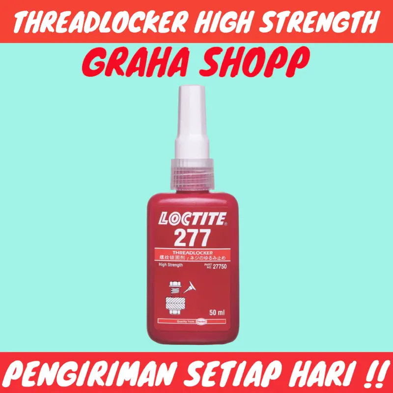 Lem Loctite 277 50Ml Threadlocker High Strength 0