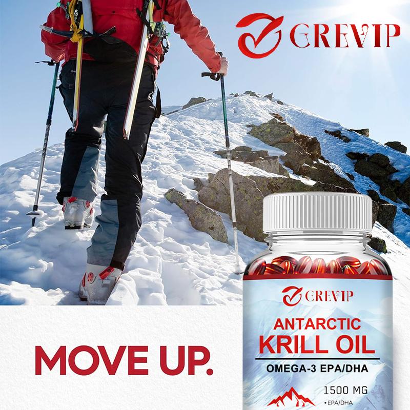 Product Introduction of Grevip-Minyak Krill Antartika-120 Kapsul/Botol-Astaxanthin-Omega-3 EPA, DHA-Fosfolipid-Non-GMO-Bebas Gluten-1500 mg 11