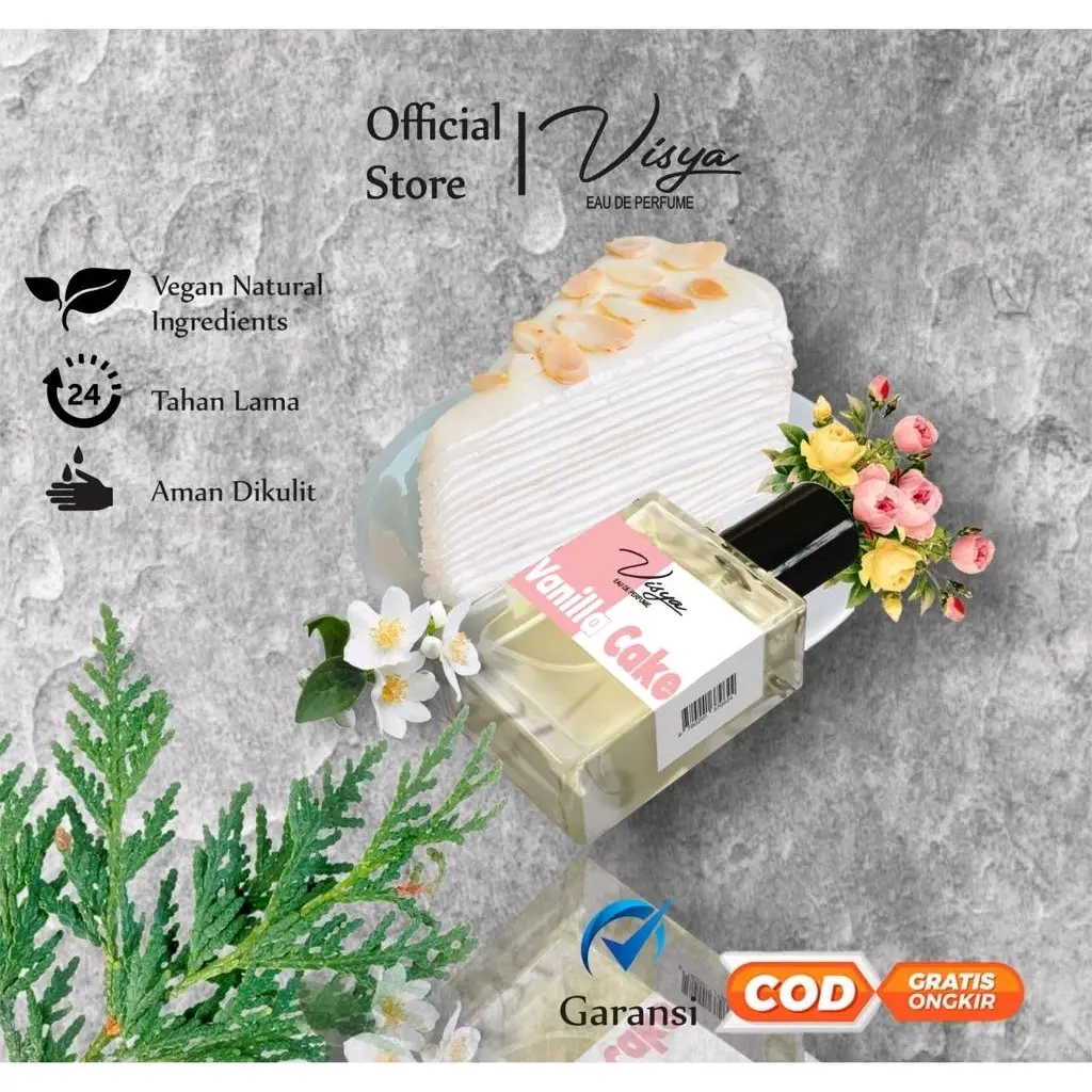 Parfum Vanilla Cake Viral Cream Minyak Wangi Aroma Kue Lembut manis Parfum Pria Wanita Unisex Wangi