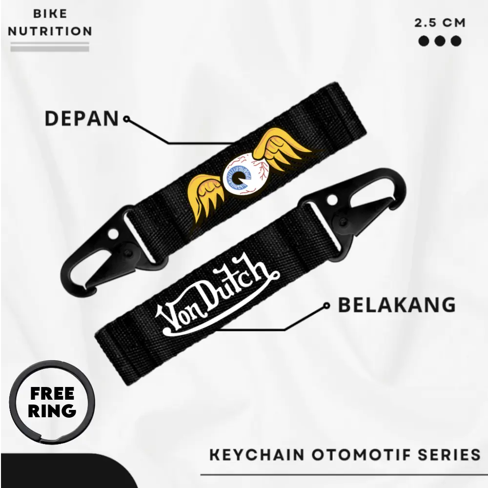 GANTUNGAN KUNCI MOTOR DAN MOBIL KEYCHAIN MOTOR BAHAN LANYARD NYLON BIKIN KECE DAN STYLISH KEYCHAIN VON DUTCH BAHAN KAIN WEBBING SABLON DTF