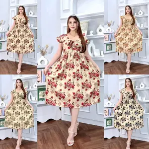 DASTER  PAULA MOTIF SAUKIA LD 115 BAHAN RAYON TEBAL