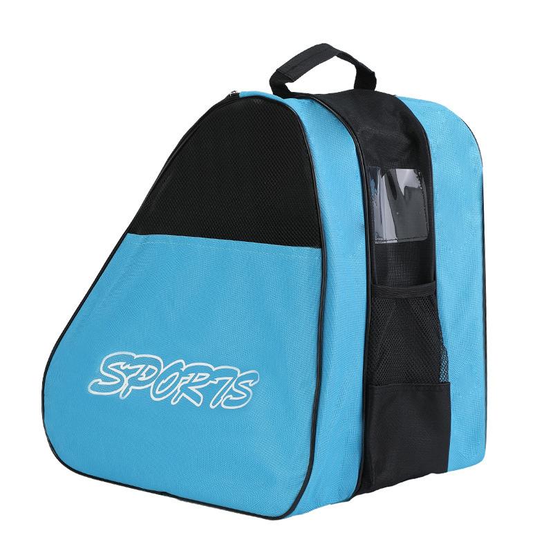 Blue children's skate bag Large capacity special storage bag Roller skate bag 0