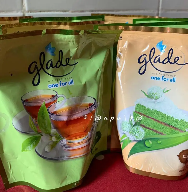 Glade Gel Pengharum Ruangan Klepon Cake Jasmine Tea Oudwood Vanilla Teh Keraton Cendana Padmasana Melati Cengkeh Car Fresh Kopi Luwak Pewangi mobil Gled 0