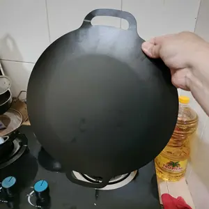 Grill Pan 32 CM Wajan Pemanggang Bulat Panggangan BBQ Anti Lengket Loyang tipis Kitchenware