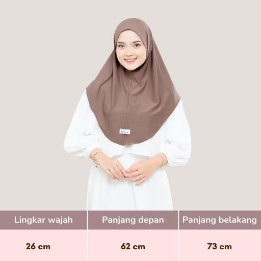 KENAN HAWA Hijab Instan MALAY Jersey Premium Size - M KENAN HAWA Hijab Instan MALAY Jersey Premium Size - M