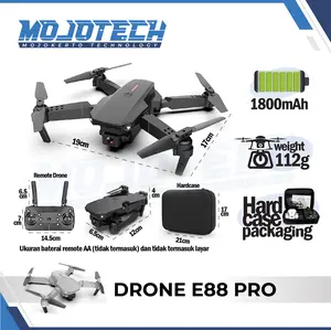 Drone E88pro Foldable Drone Lipat Single Camera