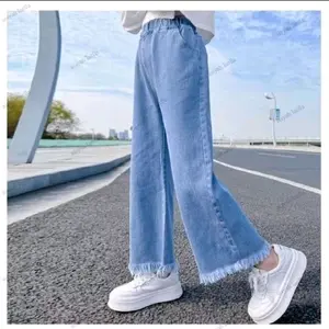 Celana Kulot Rawis Anak Perempuan 6-14 Tahun , Kulot Jeans Anak Tanggung , kulot jeans anak murah , celana kulot anak perempuan