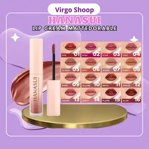 Hanasui Mattedorable Lip Cream - Lip Cream Hanasui - Lip Matte - Dual Function Bibir & Blush on Lip & Cheek - Lipstik Tahan Lama - Virgo Shoop