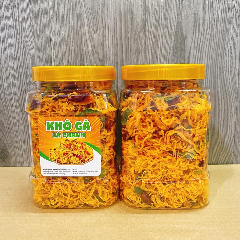 TOP 1Kg 2Hủ 500gr Khô Gà Lá Chanh Loại Ngon Đặt Biệt