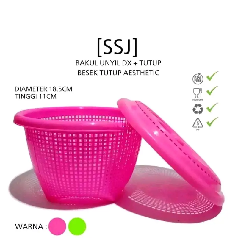12 pcs sangku Bakul Mini + Tutup/Besek Tutup Serbaguna SSJ 4