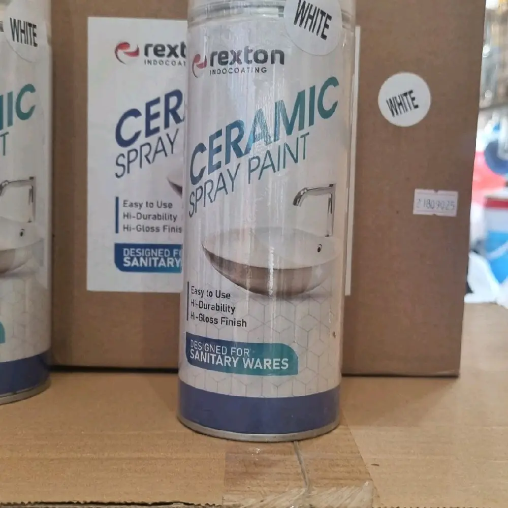 Cat Semprot Keramik Rexton spray paint dan Glassure pembersih coating keramik lama